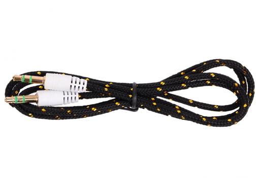 Кабель Belsis BL1107 (Jack 3.5 mm - Jack 3.5 mm,  вилка - вилка, стерео, 0,75 м, черный)