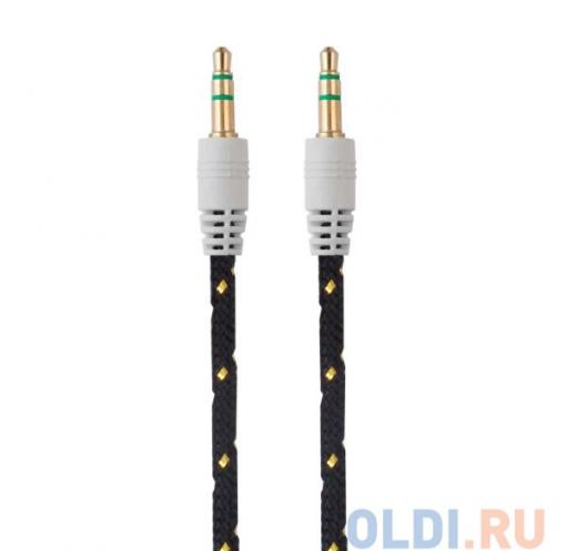 Кабель Belsis BL1107 (Jack 3.5 mm - Jack 3.5 mm,  вилка - вилка, стерео, 0,75 м, черный)