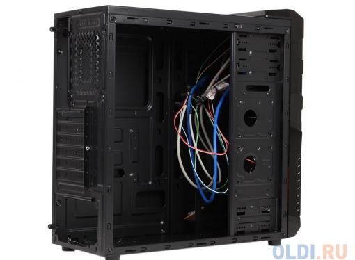 Корпус 3Cott 1810 ATX, без БП, окно, 1x USB3.0 (с доп. коннектором USB 2.0), 1x USB2.0,  2х12см LED новые красные вент-ры, HD аудио, фильтр от пыли.