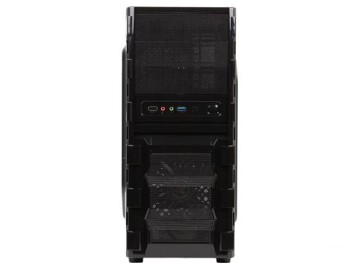 Корпус 3Cott 1811 ATX, без БП, окно, 1x USB3.0 (с доп. коннектором USB 2.0), 1x USB2.0,  2х12см LED новые красные вент-ры, HD аудио, фильтр от пыли.