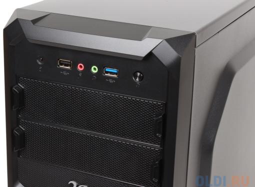 Корпус 3Cott 1815 ATX, без БП, окно, 1x USB3.0 (с доп. коннектором USB 2.0), 1x USB2.0,  2х12см LED новые красные вент-ры, HD аудио, фильтр от пыли.