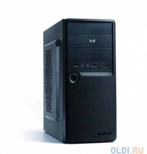 Корпус 3Cott 3C-ATX-J107, Black, ATX, блок питания 450 Вт, выходы USB 2.0x2,  Audio+Mic, материал шасси класса A, SPCC толщиной 0.5mm