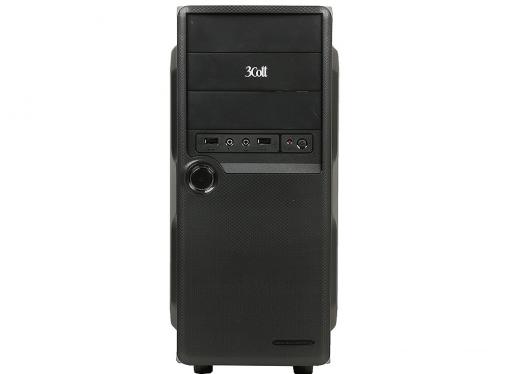 Корпус 3Cott 3C-ATX-J107, Black, ATX, блок питания 450 Вт, выходы USB 2.0x2,  Audio+Mic, материал шасси класса A, SPCC толщиной 0.5mm