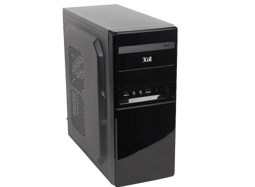 Корпус 3Cott 3C-ATX-J162, Black, ATX, блок питания 450 Вт, выходы USB 2.0x2,  Audio+Mic, материал шасси класса A, SPCC толщиной 0.5mm