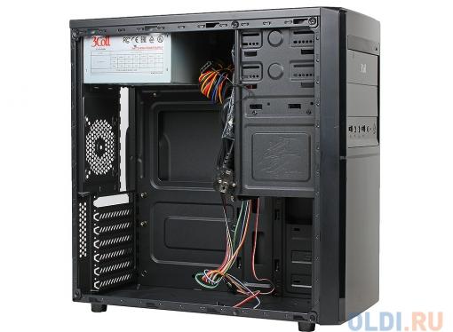 Корпус 3Cott 3C-ATX-J162, Black, ATX, блок питания 450 Вт, выходы USB 2.0x2,  Audio+Mic, материал шасси класса A, SPCC толщиной 0.5mm