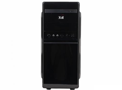 Корпус 3Cott 3C-ATX-J162, Black, ATX, блок питания 450 Вт, выходы USB 2.0x2,  Audio+Mic, материал шасси класса A, SPCC толщиной 0.5mm