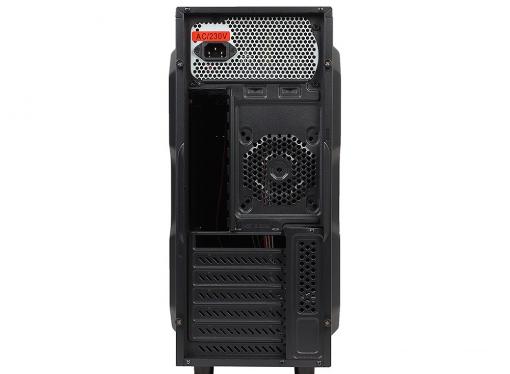 Корпус 3Cott 3C-ATX-J162, Black, ATX, блок питания 450 Вт, выходы USB 2.0x2,  Audio+Mic, материал шасси класса A, SPCC толщиной 0.5mm