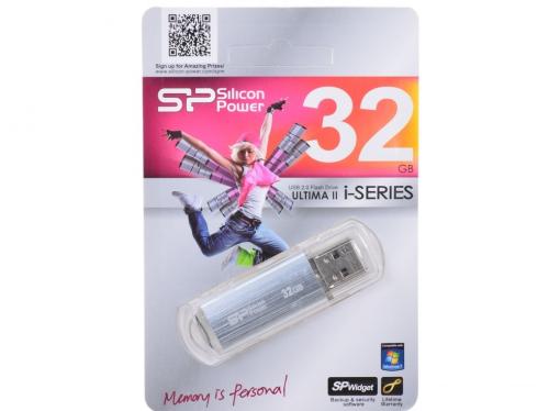 USB флешка Silicon Power Ultima II I-series Silver 32GB (SP032GBUF2M01V1S)