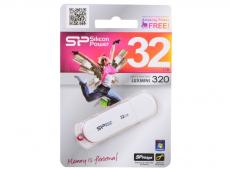 USB флешка Silicon Power LuxMini 320 White 32GB (SP032GBUF2320V1W)