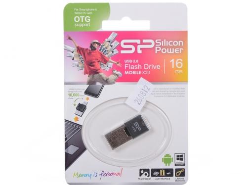 USB флешка Silicon Power Mobile X20 16GB (SP016GBUF2X20V1K)