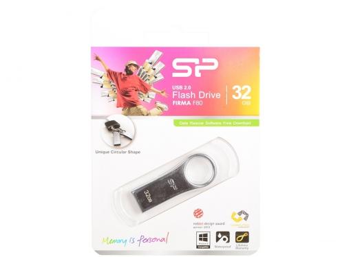 Флешка USB 32Gb Silicon Power Firma F80 SP032GBUF2F80V1S серебристый