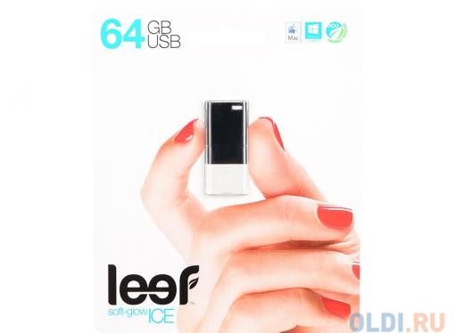 Внешний накопитель 64GB Leef Ice (USB 2.0) (LFICE-064BLR)