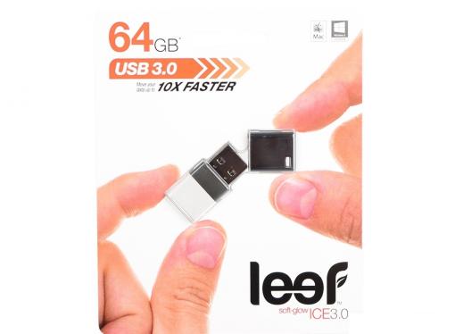 Внешний накопитель 64GB Leef Ice 3.0 (USB 3.0) (LFICE3.0-064BSR)