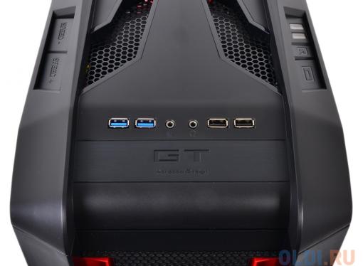 Корпус Aerocool GT-S Black Edition без БП, Full Tower, XL-ATX, сталь 1.2мм, USB 3.0, контроллер вентиляторов, вент-ры: 2x20см LED, 1x 14см