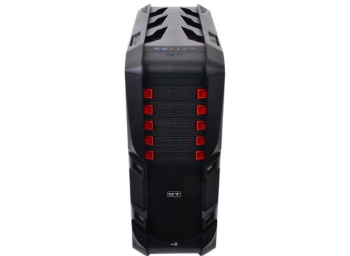 Корпус Aerocool GT-S Black Edition без БП, Full Tower, XL-ATX, сталь 1.2мм, USB 3.0, контроллер вентиляторов, вент-ры: 2x20см LED, 1x 14см