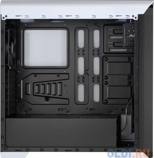Корпус Aerocool Aero-800 White + CR , ATX, без БП, окно, картридер, 2 x USB 3.0, 2 x USB 2.0, 2 x 120 мм вент-ра.