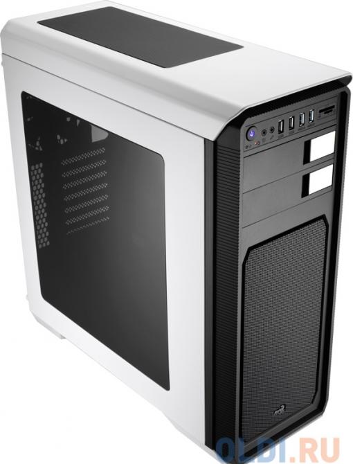 Корпус Aerocool Aero-800 White + CR , ATX, без БП, окно, картридер, 2 x USB 3.0, 2 x USB 2.0, 2 x 120 мм вент-ра.
