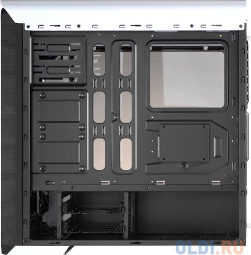Корпус Aerocool Aero-800 White + CR , ATX, без БП, окно, картридер, 2 x USB 3.0, 2 x USB 2.0, 2 x 120 мм вент-ра.