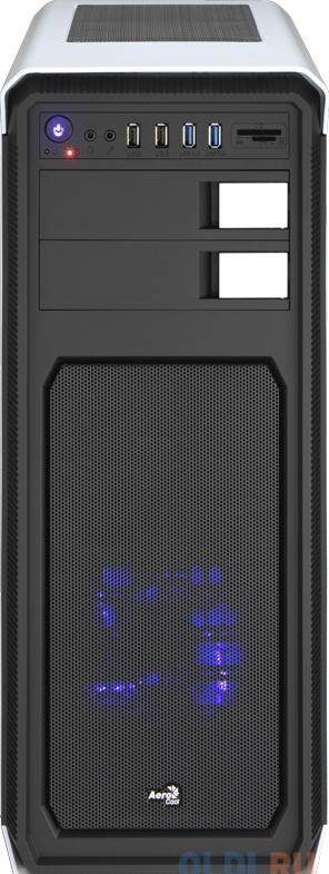 Корпус Aerocool Aero-800 White + CR , ATX, без БП, окно, картридер, 2 x USB 3.0, 2 x USB 2.0, 2 x 120 мм вент-ра.
