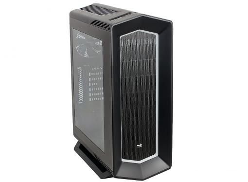 Корпус Aerocool P7-C1 Black , ATX, без БП, с окном, 8 вариантов подсветки, 2x USB2.0, 2x USB3.0, SD карт-ридер.