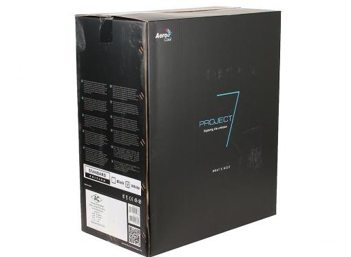 Корпус Aerocool P7-C1 White , ATX, без БП, с окном, 8 вариантов подсветки, 2x USB2.0, 2x USB3.0, SD карт-ридер.