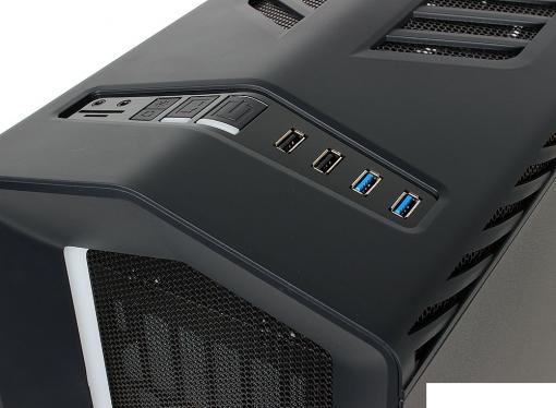 Корпус Aerocool P7-C1 BG , ATX, без БП, с большим закаленным окном, ATX, без БП, с окном, 8 вариантов подсветки, 2x USB2.0, 2x USB3.0, SD карт-ридер.