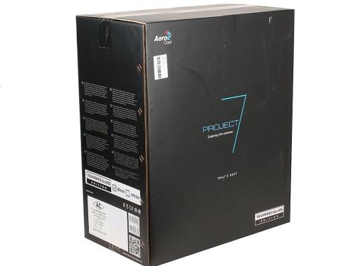 Корпус Aerocool P7-C1 BG , ATX, без БП, с большим закаленным окном, ATX, без БП, с окном, 8 вариантов подсветки, 2x USB2.0, 2x USB3.0, SD карт-ридер.
