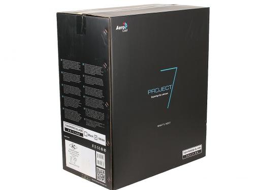 Корпус Aerocool P7-C1 WG , ATX, без БП, с большим закаленным окном, ATX, без БП, с окном, 8 вариантов подсветки, 2x USB2.0, 2x USB3.0, SD карт-ридер.