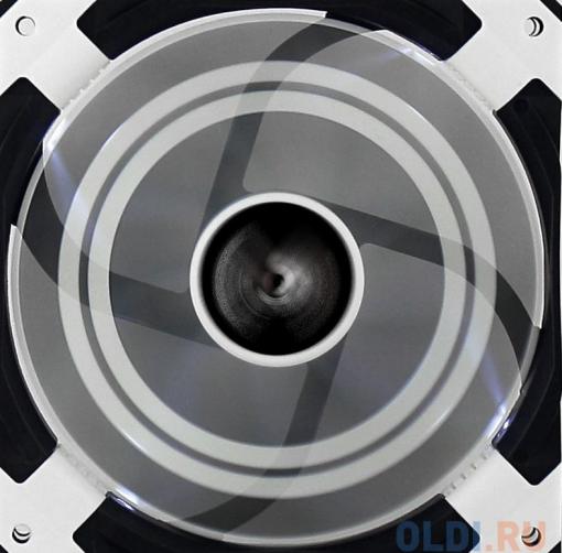 Вентилятор Aerocool DS 14см White (белая подсветка), 3+4 pin, 64.8 CFM, 1000 RPM, 14.2 dBA при 12V и 39.8 CFM, 700 RPM, 10.8 dBA при 7V