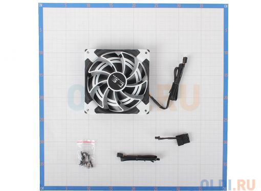 Вентилятор Aerocool DS 14см White (белая подсветка), 3+4 pin, 64.8 CFM, 1000 RPM, 14.2 dBA при 12V и 39.8 CFM, 700 RPM, 10.8 dBA при 7V