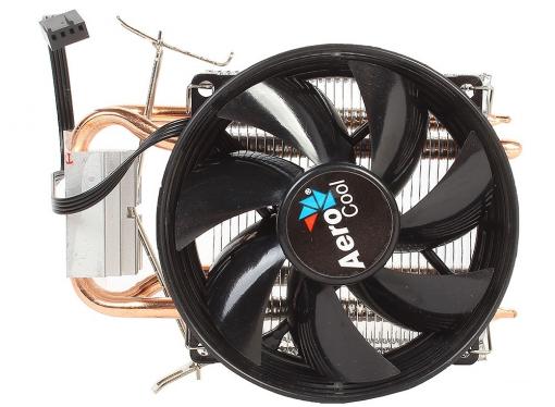 Кулер для процессора Aerocool Verkho 2 , до 110W, 2х теплотрубки, PWM, 800-2000 RPM, LGA 1156/1155/1151/1150/775 , FM2/FM1/AM3+/AM3/AM2+/AM2/940/939/754