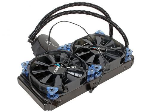Система жидкостного охлаждения Aerocool Likai 240, до 350W, PWM, 800-2000 RPM, 2х12см, LGA 2011/1156/1155/1150/1366/775, FM2/FM1/AM3+/AM3/AM2+/AM2.