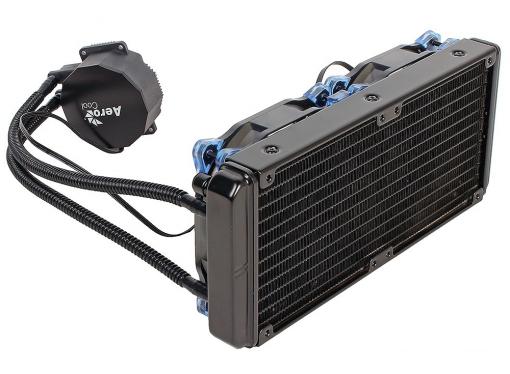 Система жидкостного охлаждения Aerocool Likai 240, до 350W, PWM, 800-2000 RPM, 2х12см, LGA 2011/1156/1155/1150/1366/775, FM2/FM1/AM3+/AM3/AM2+/AM2.