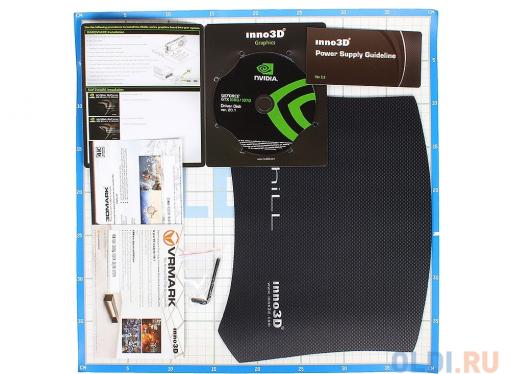 Видеокарта 8Gb (PCI-E) Inno3D GeForce GTX 1080 Twin X2 N1080-1SDN-P6DN (GTX1080, GDDR5, 256bit, HDCP, DVI, HDMI, 3*DP, Retail)