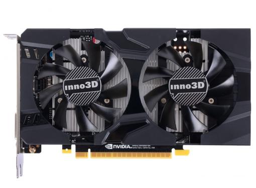 Видеокарта Inno3D GeForce GTX 1050 Ti Twin X2 N105T-1DDV-M5CM 4Gb 1290Mhz NVIDIA GTX1050 Ti/GDDR5/7000MHz/128 bit/PCI-E/ DVI DP HDMI