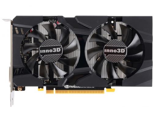 Видеокарта Inno3D GeForce GTX 1050 Twin X2 N1050-1DDV-E5CM 2Gb 1354Mhz NVIDIA GTX1050/GDDR5/7000Mhz/128 bit/PCI-E/DVI,DP,HDMI