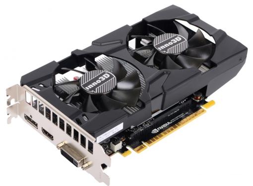 Видеокарта Inno3D GeForce GTX 1050 Twin X2 N1050-1DDV-E5CM 2Gb 1354Mhz NVIDIA GTX1050/GDDR5/7000Mhz/128 bit/PCI-E/DVI,DP,HDMI