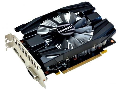 Видеокарта Inno3D GeForce GTX 1060 Compact N1060-6DDN-L5GM 3Gb 1506Mhz NVIDIA GeForce GTX1060/GDDR5/8000/192 bit/PCI-E/ DVI DP HDMI