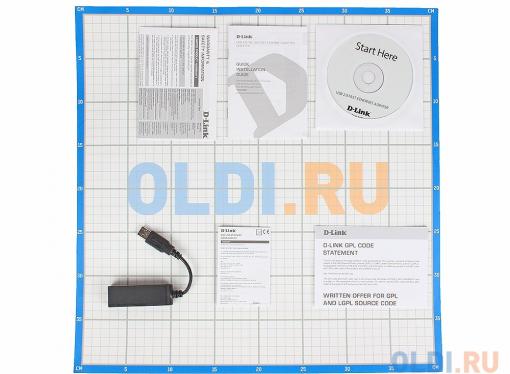 Адаптер D-Link DUB-E100/B/D1A Сетевой адаптер с 1 портом 10/100Base-TX для шины USB 2.0