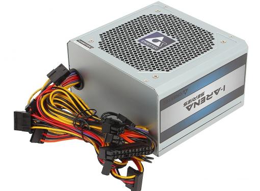 Блок питания  Chieftec 700W OEM GPC-700S [iARENA] ATX v.2.3, КПД ) 80%, A.PFC, 2x PCI-E (6+2-Pin), 6x SATA, 2x MOLEX, 8PIN EPS (4+4), Fan 12cm