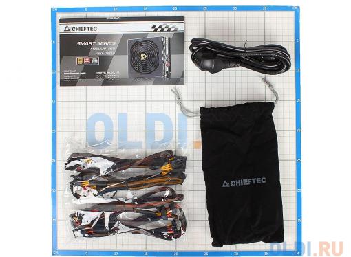 Блок питания  Chieftec 650W Retail GPS-650C [Smart] ATX v.2.3/EPS, 80+ Gold, КПД )90%, модульный, A.PFC, 2x PCI-E (6+2-Pin), 6x SATA, 3x MOLEX, 14см.