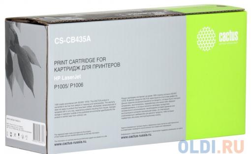 Картридж Cactus CS-CB435A для принтеров HP Laser Jet P1005/ P1006. 1500 стр