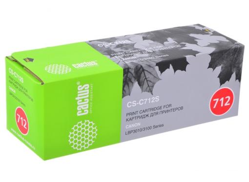 Картридж CACTUS CS-C712/CS-C712S для принтеров CANON LBP-3010/ 3100 1500 стр.