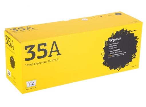 Картридж T2 TC-H35A для HP P1005/P1006/Canon i-SENSYS LBP3010/3010B/3100 Cartrige 712 (1500 стр.) с чипом  (аналог CB435)