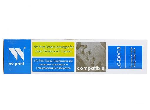 Картридж NV Print совместимый Canon NV-CEXV18 для IR 1018/1020/1022/1024 (465гр) . Чёрный. 8400 страниц.