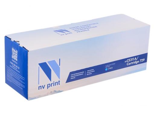 Картридж NV-Print совместимый с Canon 729C для i-SENSYS LBP-7010 Color. Голубой. 1000 страниц.