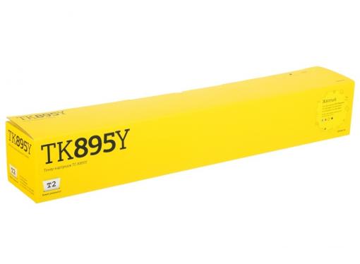 Тонер-картридж Т2 TC-K895Y (аналог TK-895Y Yellow) для Kyocera FS-C8020/C8025/C8520/C8525 (6000 стр.) желтый, с чипом