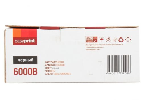 Картридж EasyPrint LX-6000B для Xerox Phaser 6000/6010N/WorkCentre 6015. Чёрный. 2000 страниц. с чипом (106R01634)