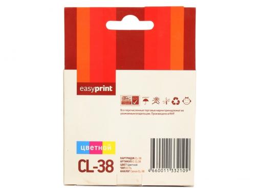 Картридж EasyPrint IC-CL38 для Canon PIXMA iP1800/2600/MP140/210/220/470/MX300/310. Цветной. Картридж EasyPrint IC-CL38 для Canon PIXMA iP1800/2600/MP