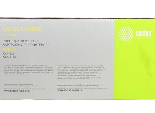 Тонер Картридж Cactus CS-CLT-Y407S жёлтый для Samsung CLP320/320n/325/CLX3185/3185n/3185fn (1000Стр